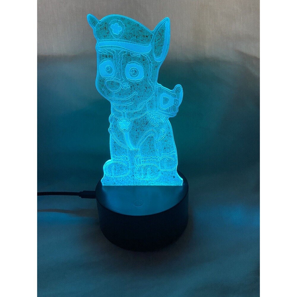 CREATIVE 3D VISUALIZATION LAMP, PAW PATROL CHASE